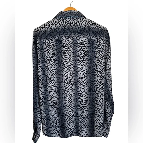 Topman Leopard Print Long Sleeve Button Down. Men’s XL - Picture 4 of 8